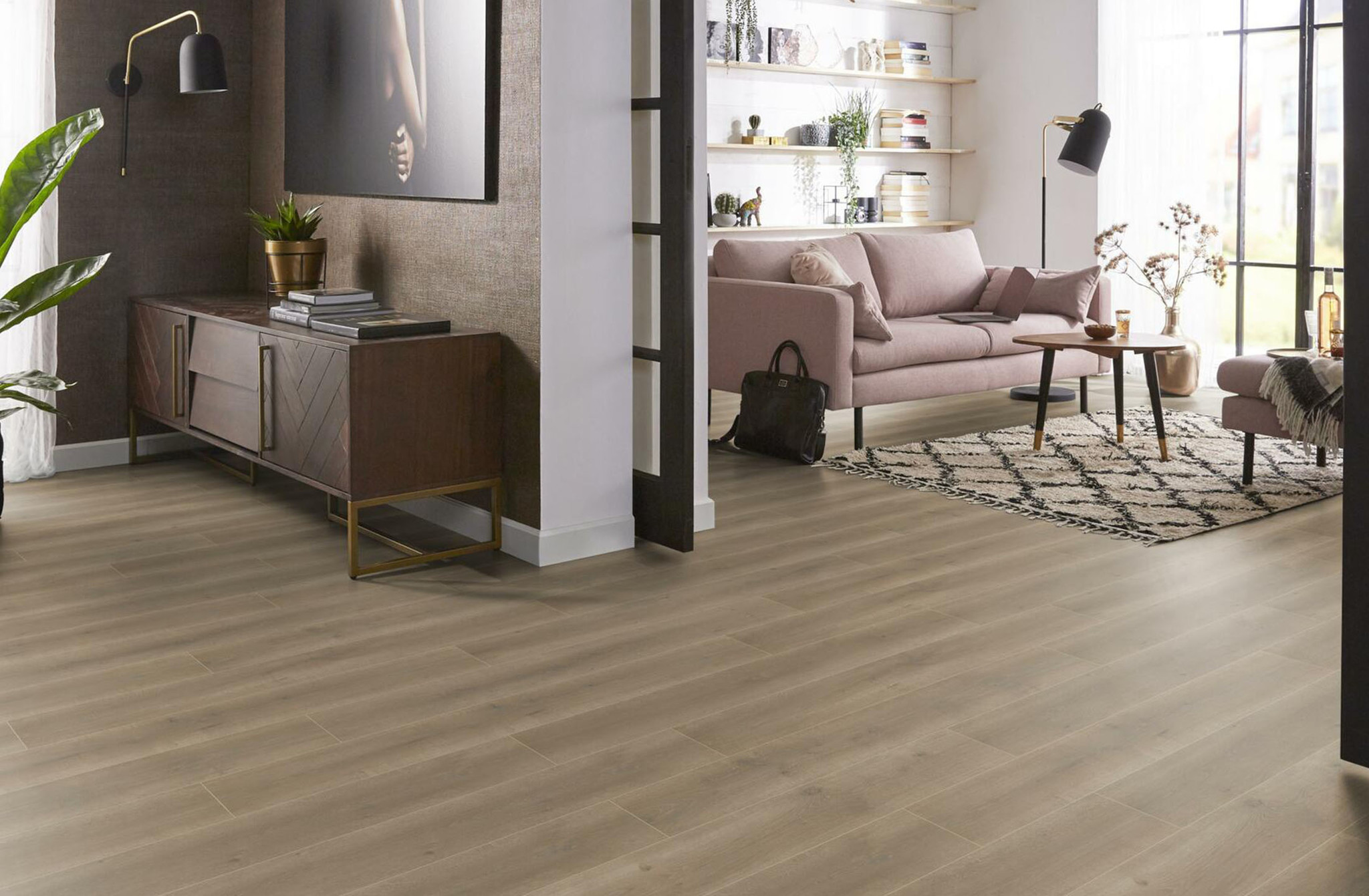 Queens Naturel Bruin Eiken Laminaat