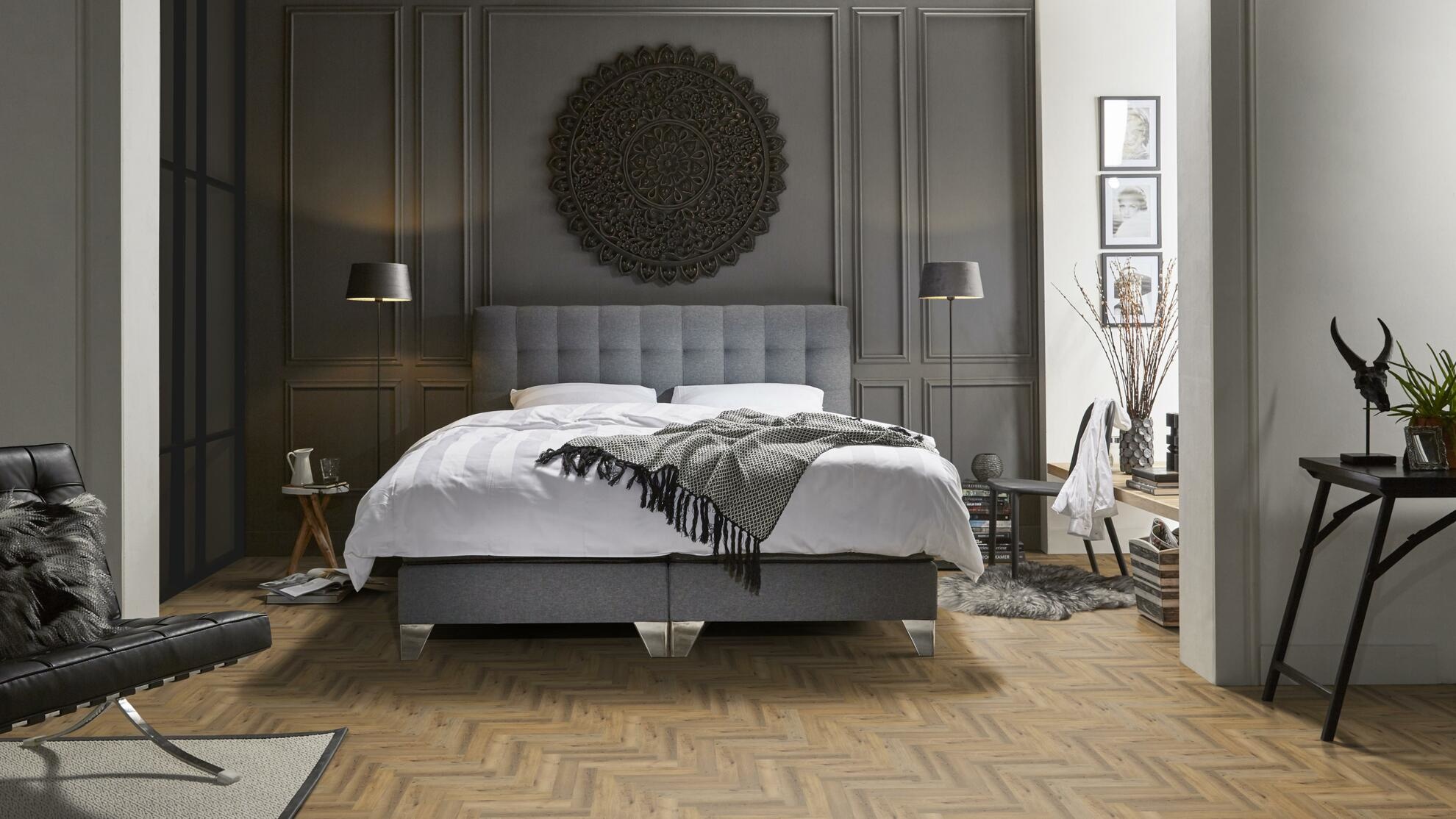 Yup Visgraat Dark Oak Klik PVC