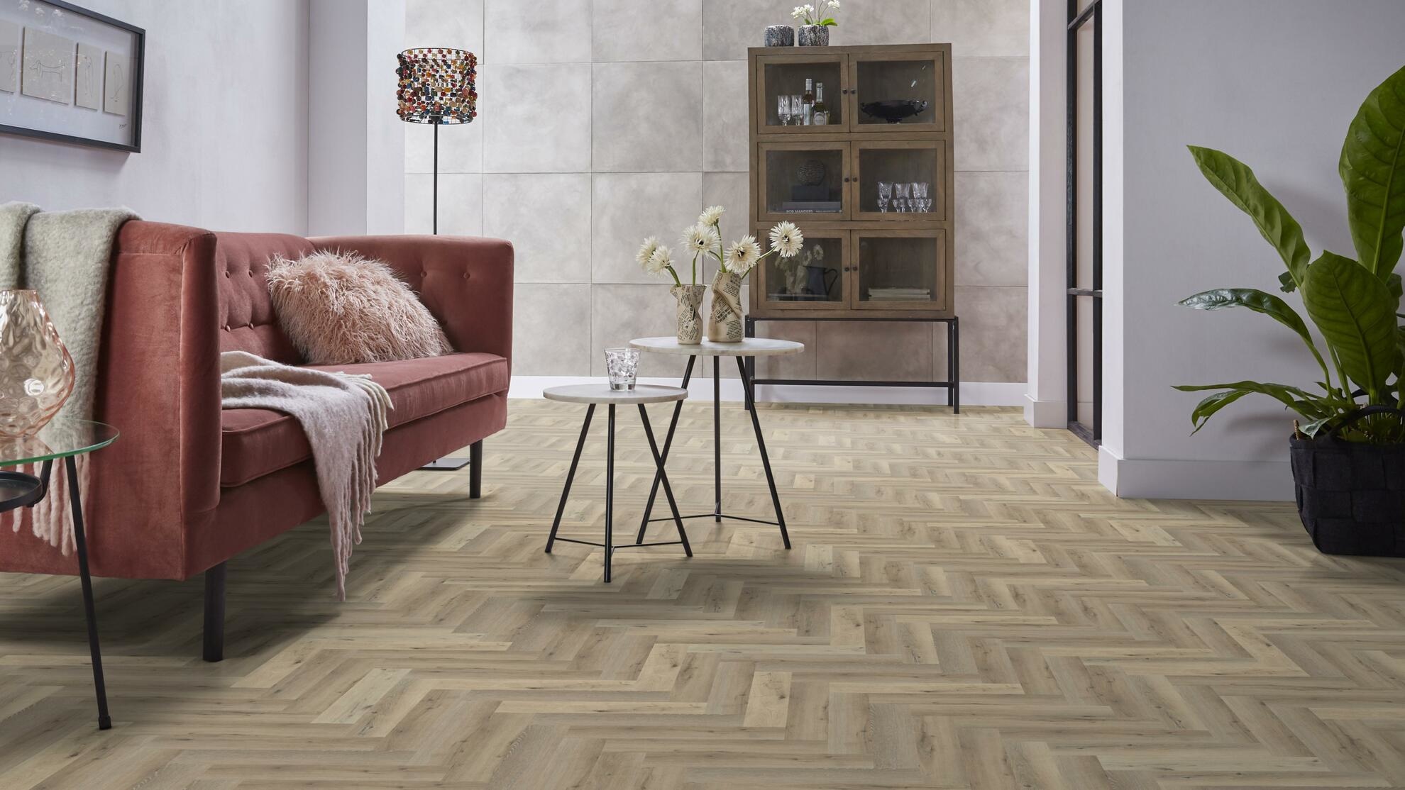 Yup Visgraat Light Oak Klik PVC