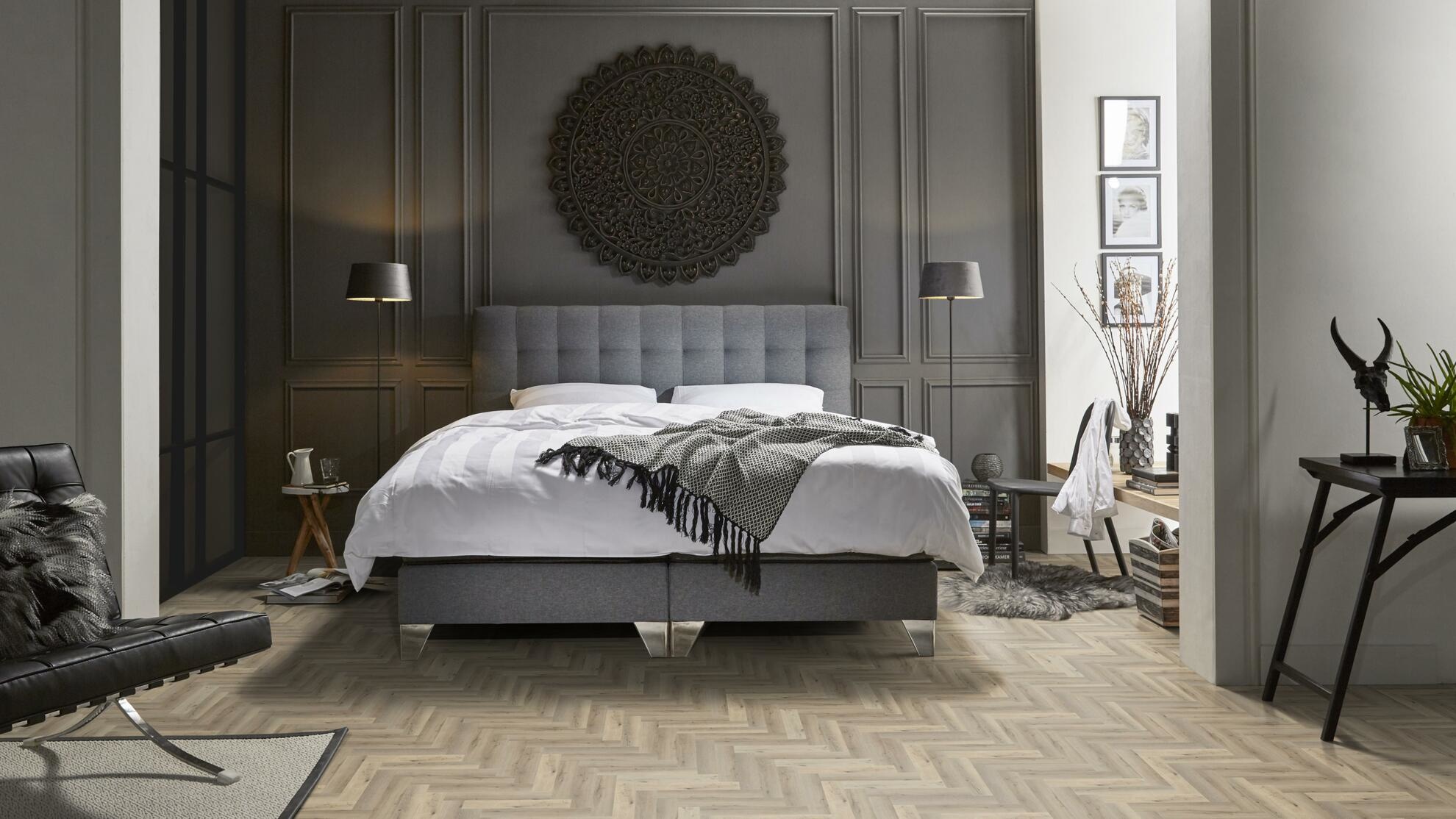 Yup Visgraat Light Oak Klik PVC