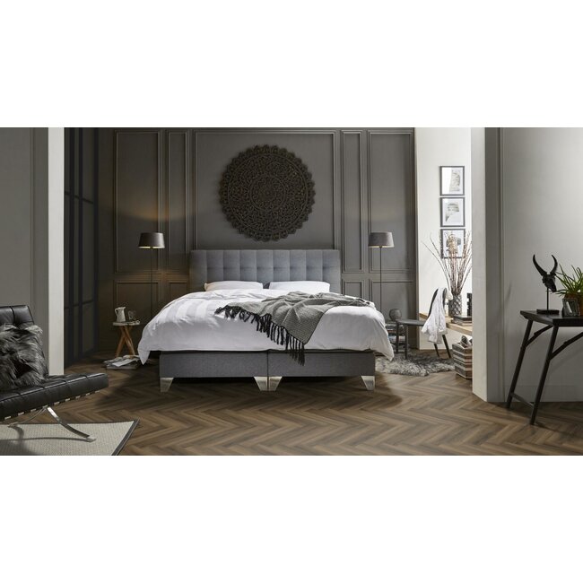 Yup Visgraat Warm Brown Klik PVC