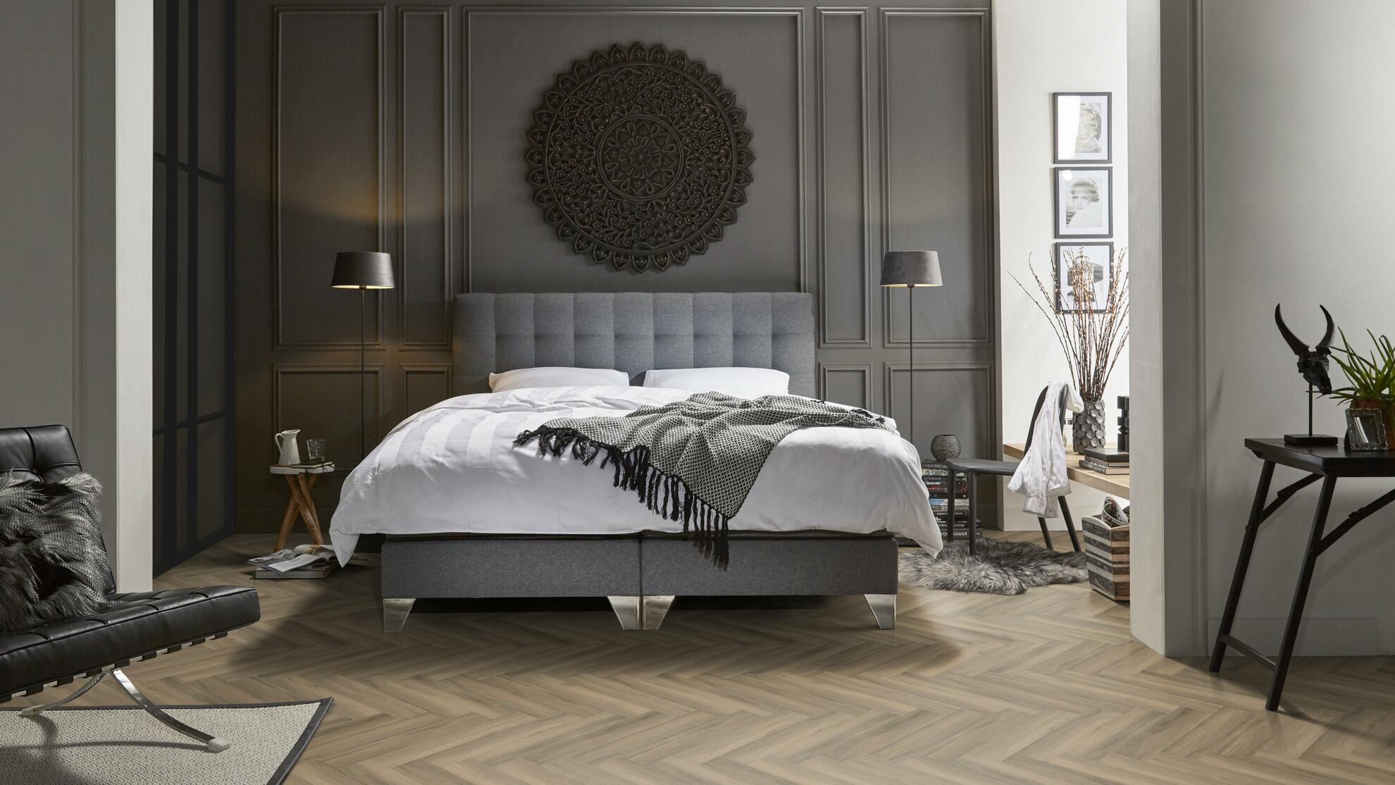 Yup Visgraat Light Brown Klik PVC