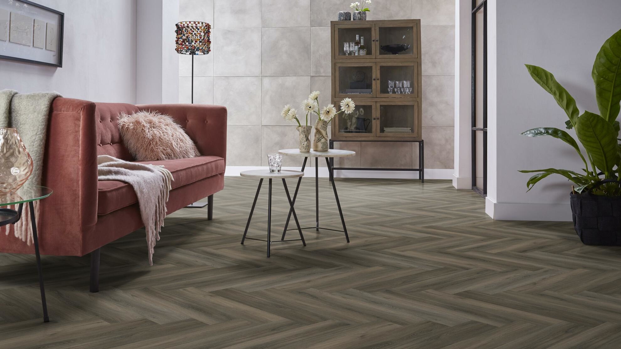Yup Visgraat Dark Grey Klik PVC