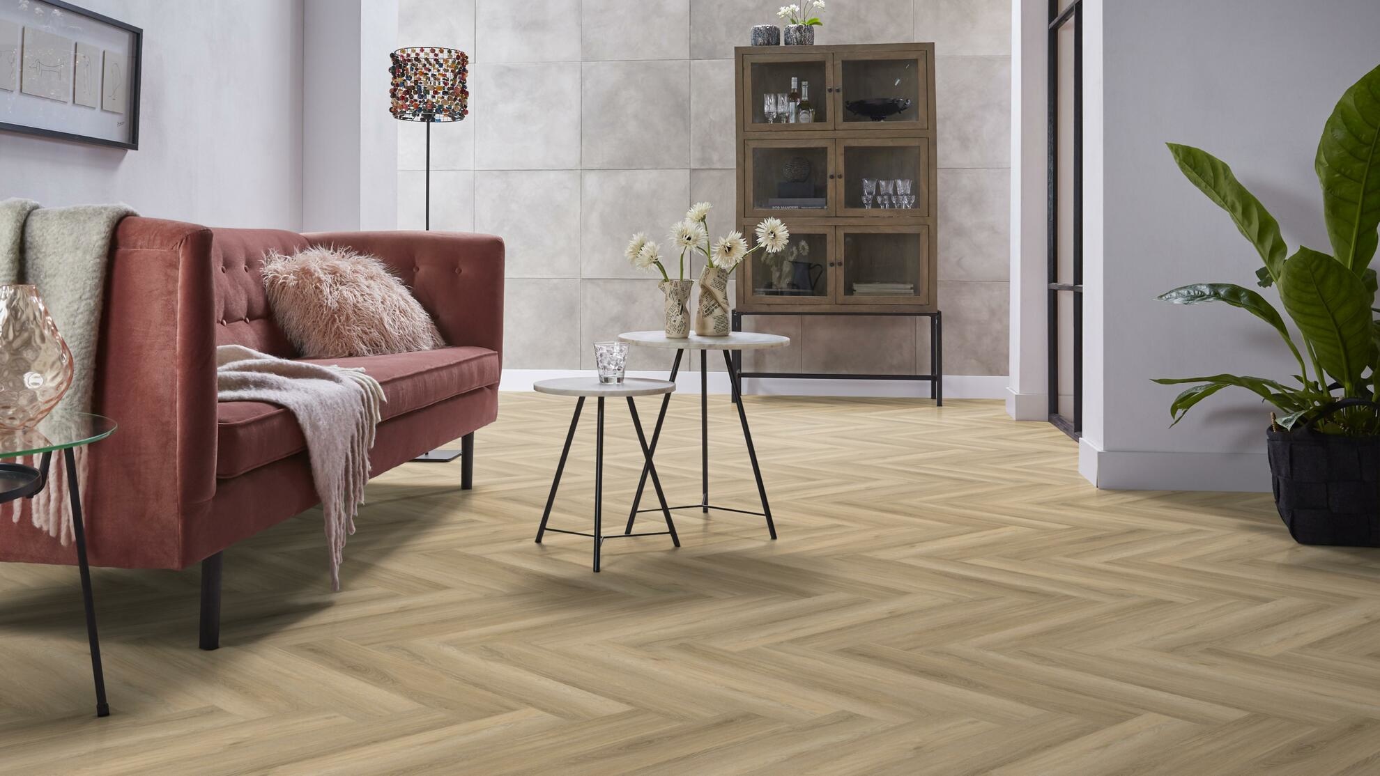 Yup Visgraat Beige Plak PVC