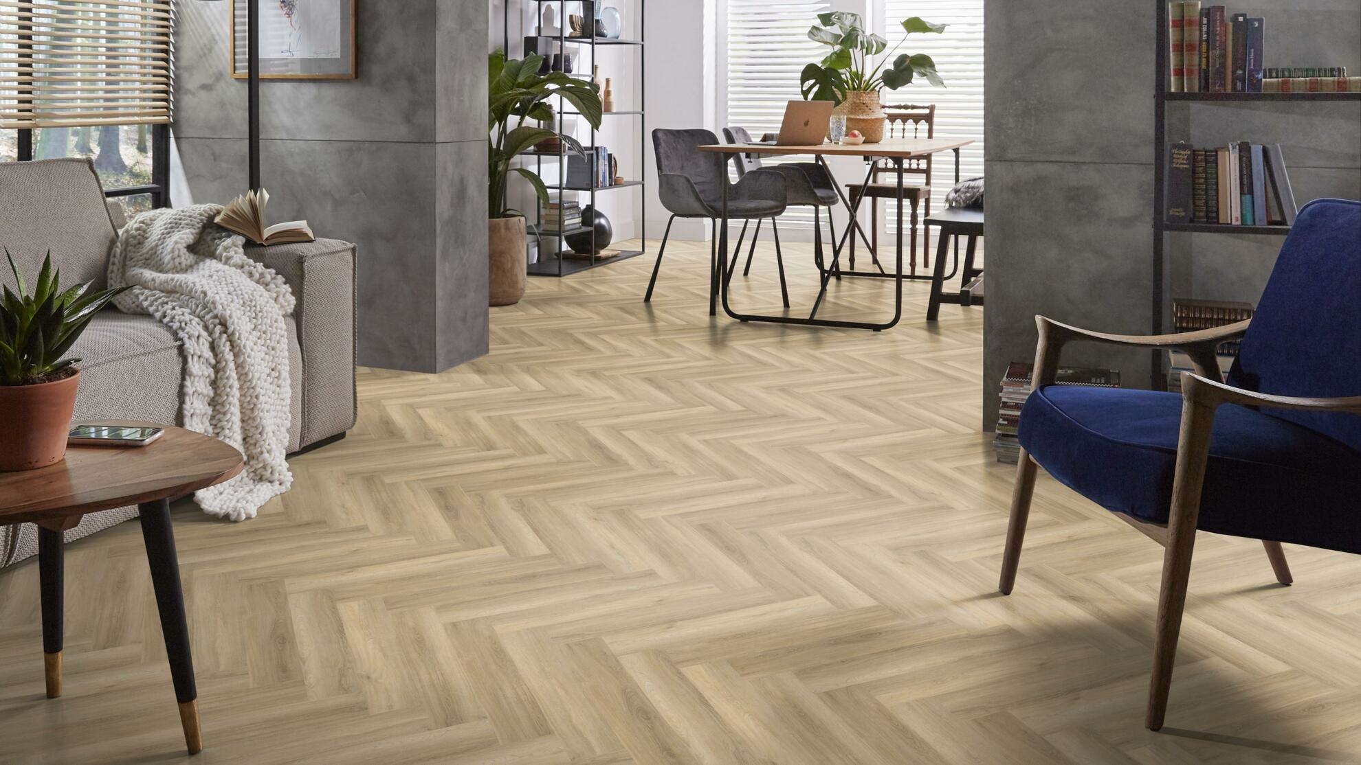 Yup Visgraat Beige Plak PVC