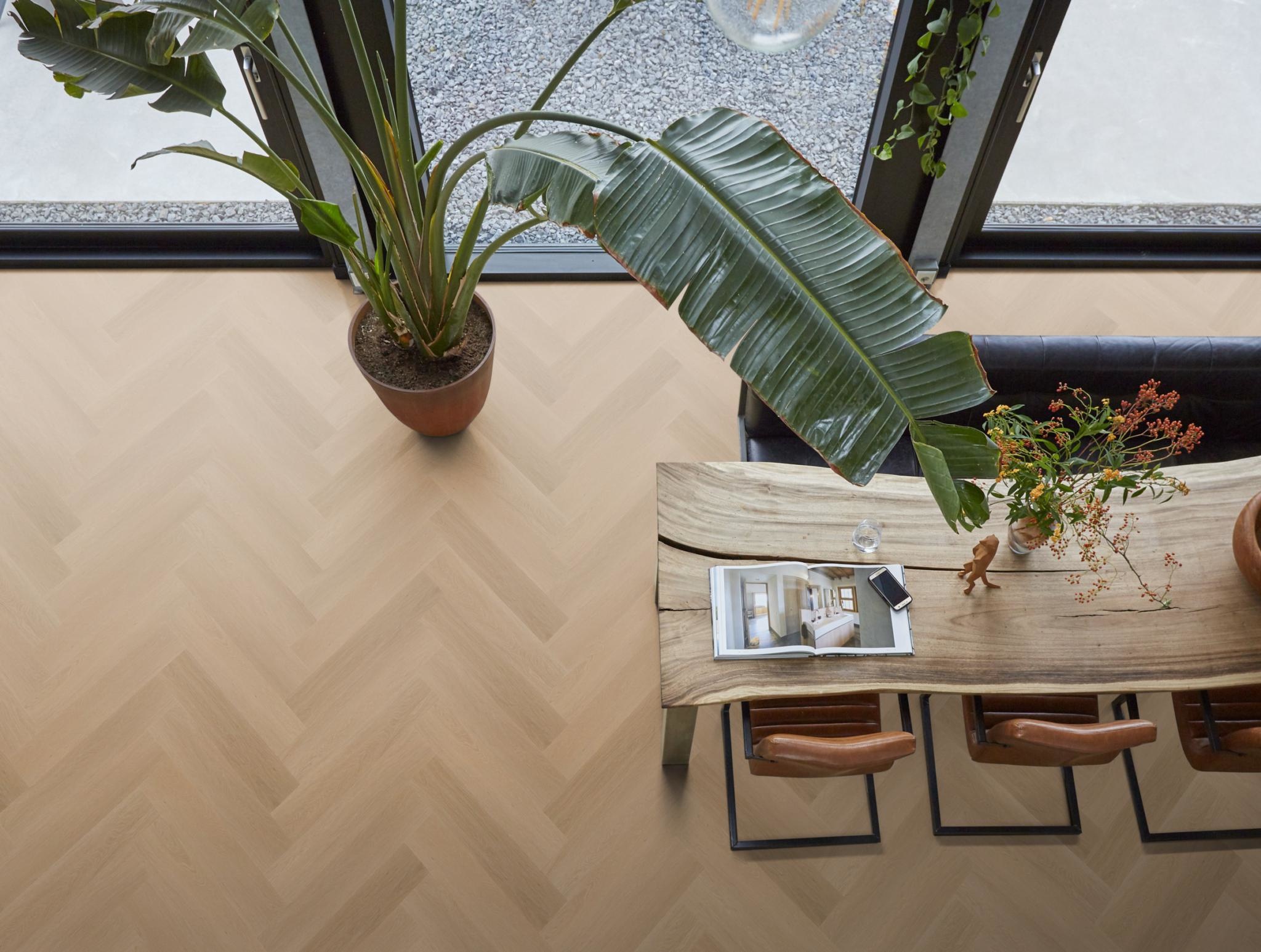 YUP Fulham Visgraat Dark Oak Plak PVC