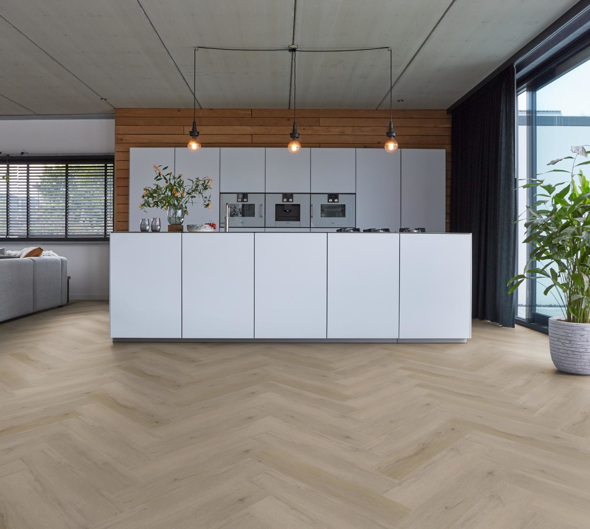 YUP Leyton Visgraat Light Oak Plak PVC