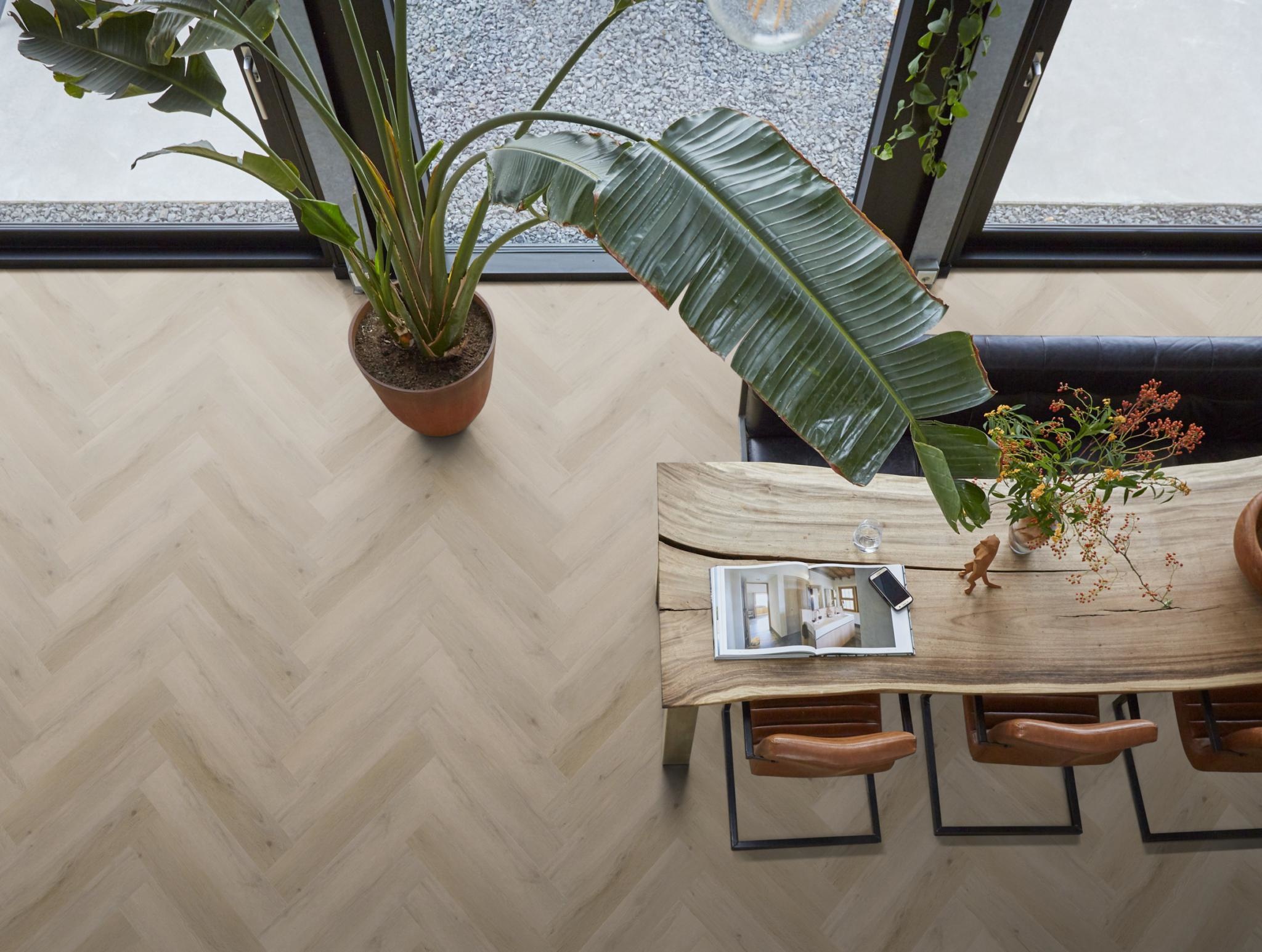 YUP Leyton Visgraat Light Oak Plak PVC