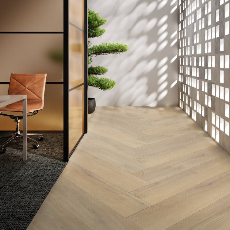 Piano Nobile Visgraat Naturel Plak PVC