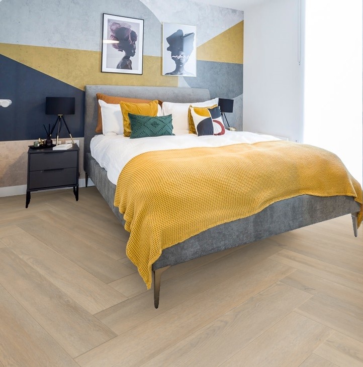 Piano Nobile Visgraat Gerookt Eiken Plak PVC