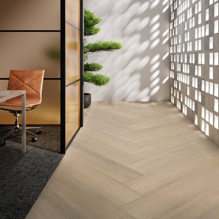 Piano Nobile Visgraat Gerookt Eiken Plak PVC