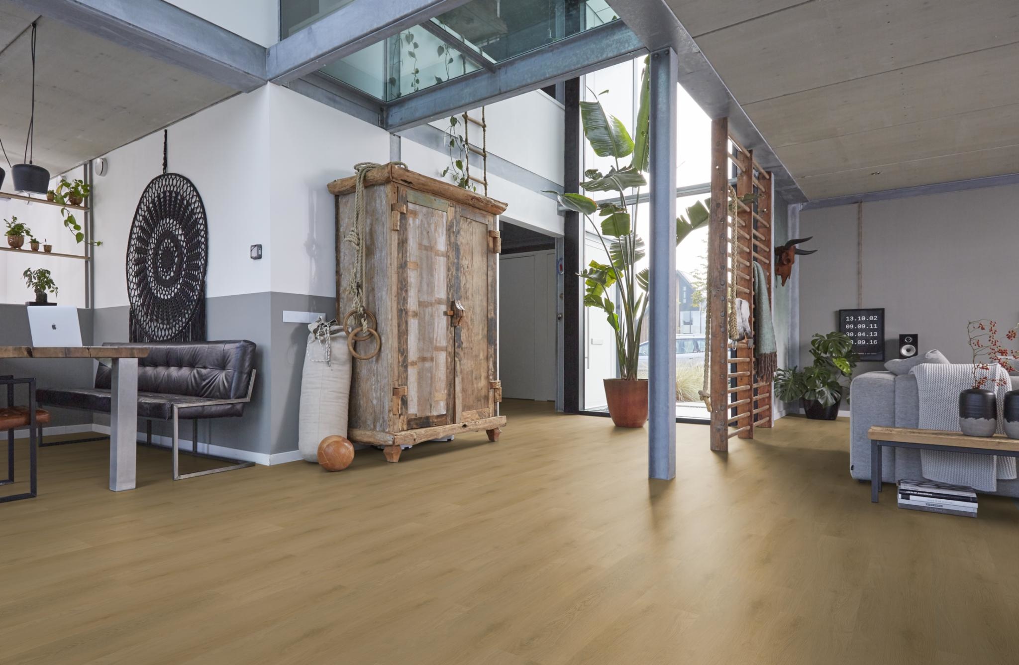 Merton Light Oak Klik PVC