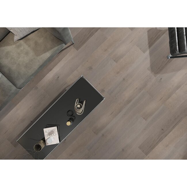 Manhattan grijs eiken 8 mm houtstructuur laminaat