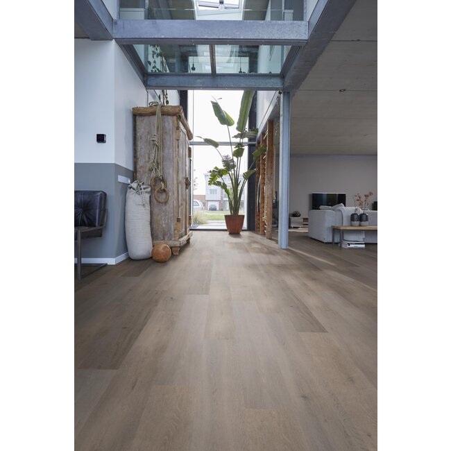 Manhattan grijs eiken 8 mm houtstructuur laminaat