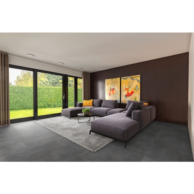 Yarenza. Leisteen dark grey 0,55mm Plak PVC