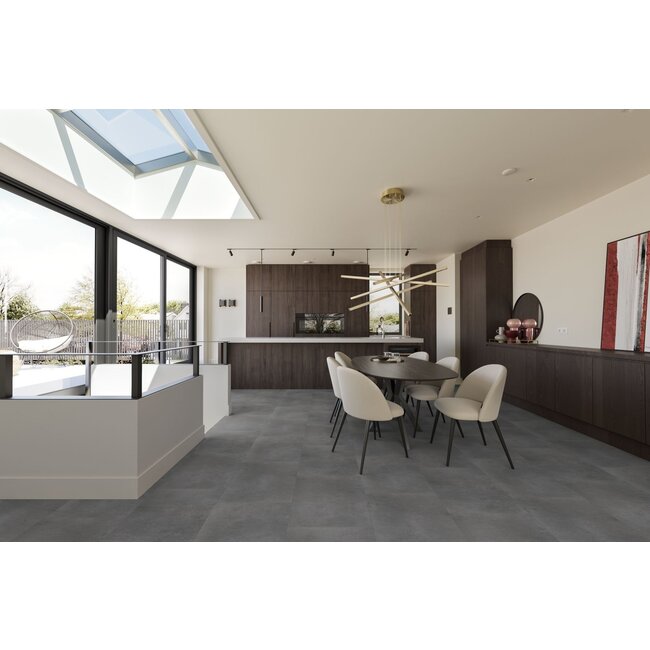 Yarenza. Leisteen dark grey 0,55mm Plak PVC