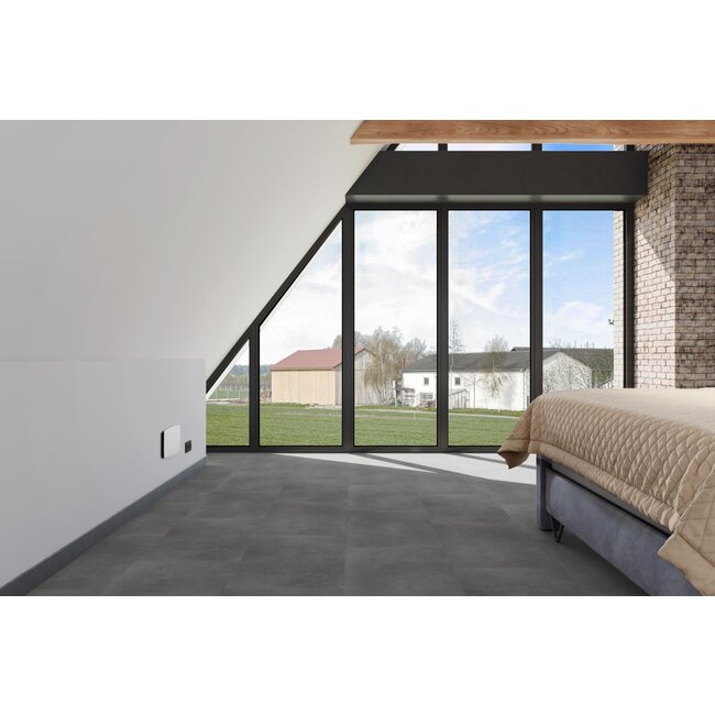 Yarenza. Leisteen dark grey 0,55mm Plak PVC