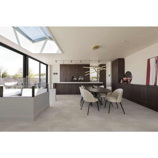 Yarenza. Leisteen light grey 0,55mm Plak PVC