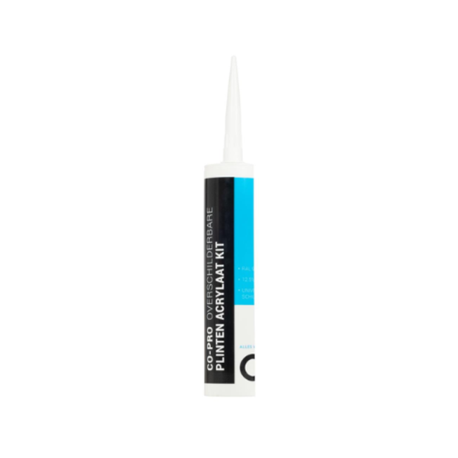 Co-pro Co-Pro Plinten acrylaatkit RAL9010 310ml