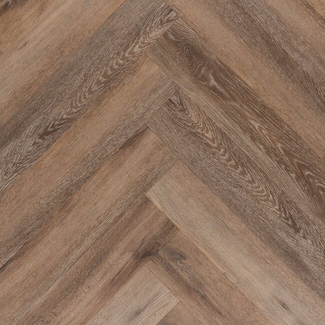Yarenza. Lux Tenebrae Visgraat Dark Oak Plak PVC