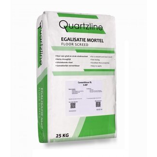 Quartzline Cementgebonden Vezelversterkte Egaline 5-40mm 25KG