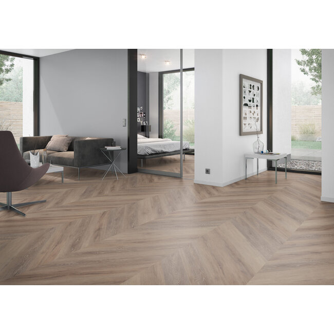 Yarenza. Lux Tenebrae Hongaarse Punt Dark Oak Plak PVC