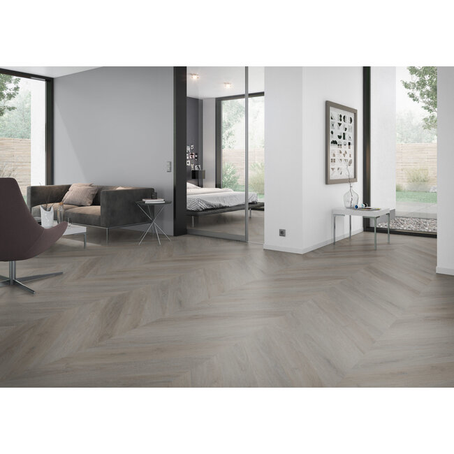 Yarenza. Lux Tenebrae Hongaarse Punt Smoky Oak Plak PVC