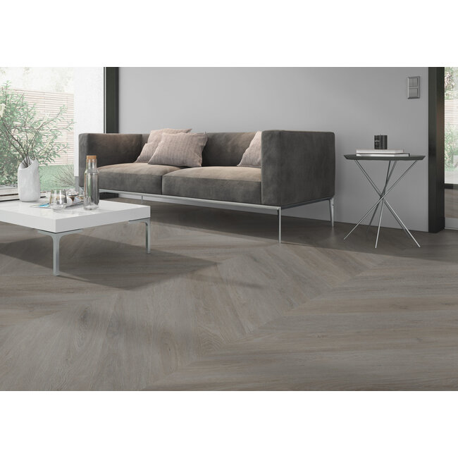 Yarenza. Lux Tenebrae Hongaarse Punt Smoky Oak Plak PVC