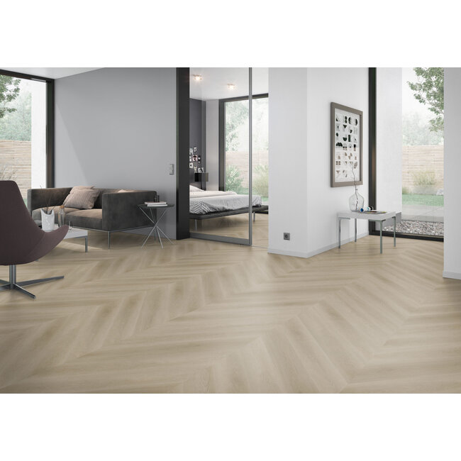 Yarenza. Lux Tenebrae  Chevron Natural Oak Plak PVC
