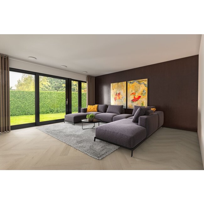 Yarenza. Madera Visgraat Beige Plak PVC