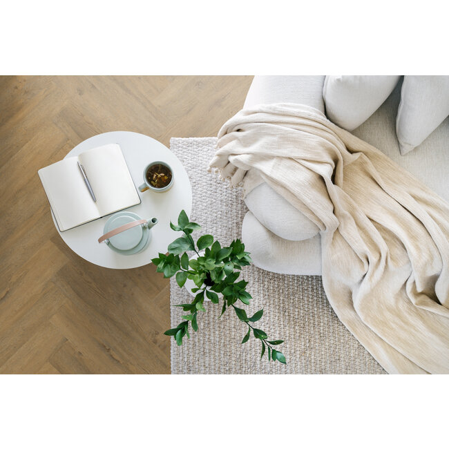 Yarenza. Oakwood Visgraat Dark Oak Klik PVC