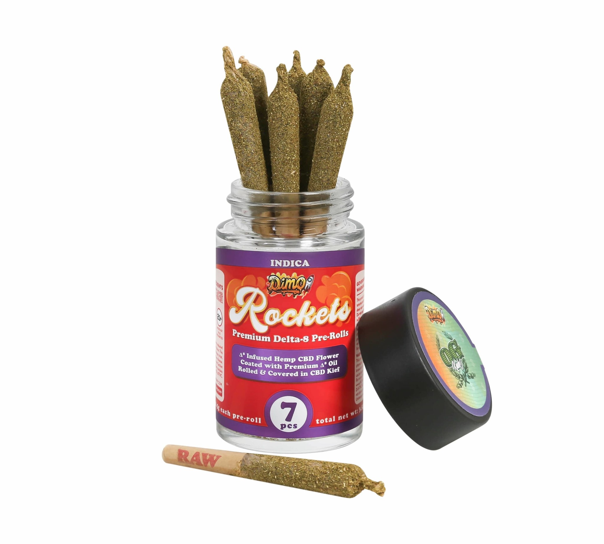 Dimo Rockets Delta 8 OG Kush Pre-Rolls