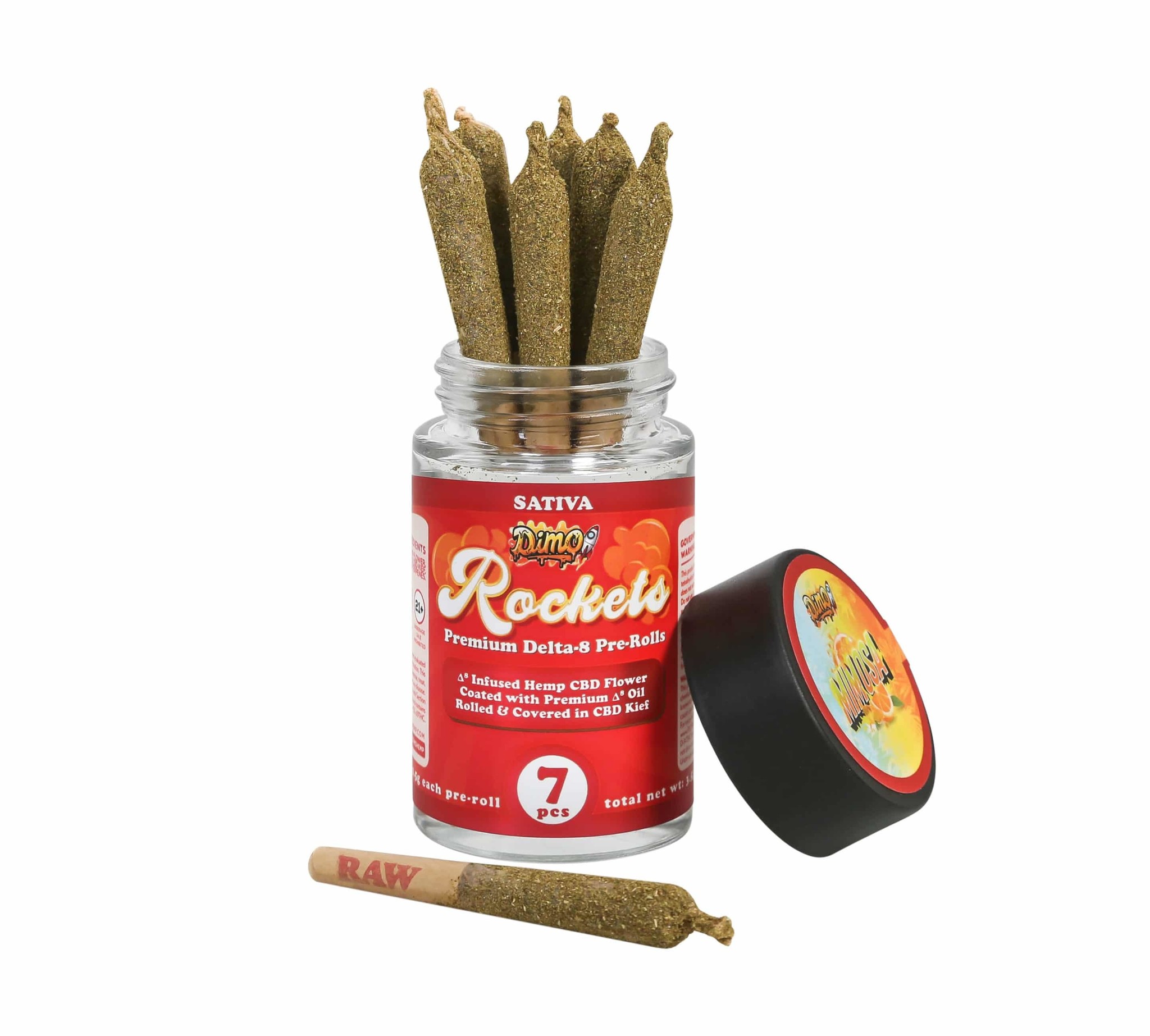 Dimo Rockets Delta 8 Mimosa Pre-Rolls