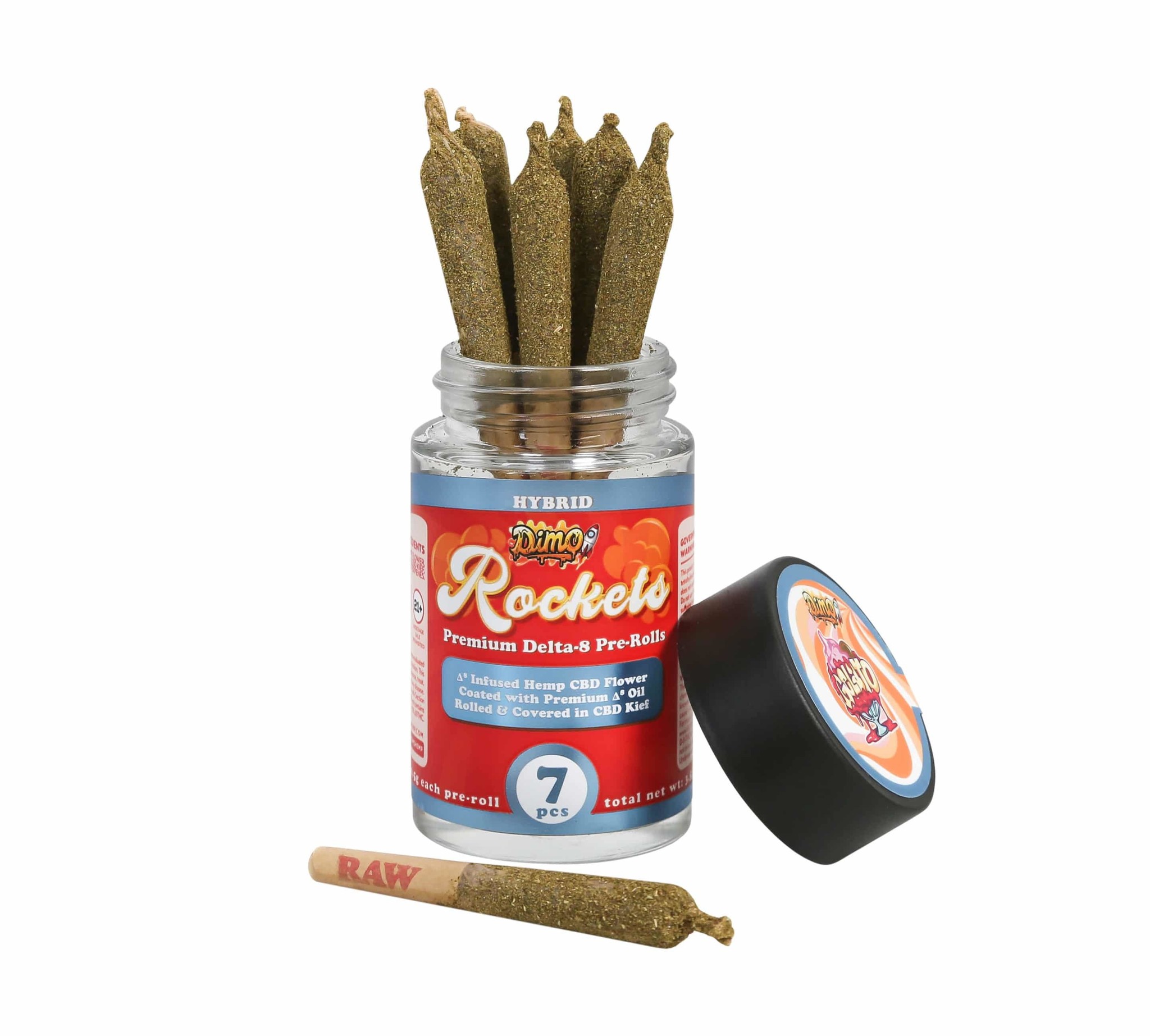 Dimo Rockets Delta 8 Gelato Pre-Rolls