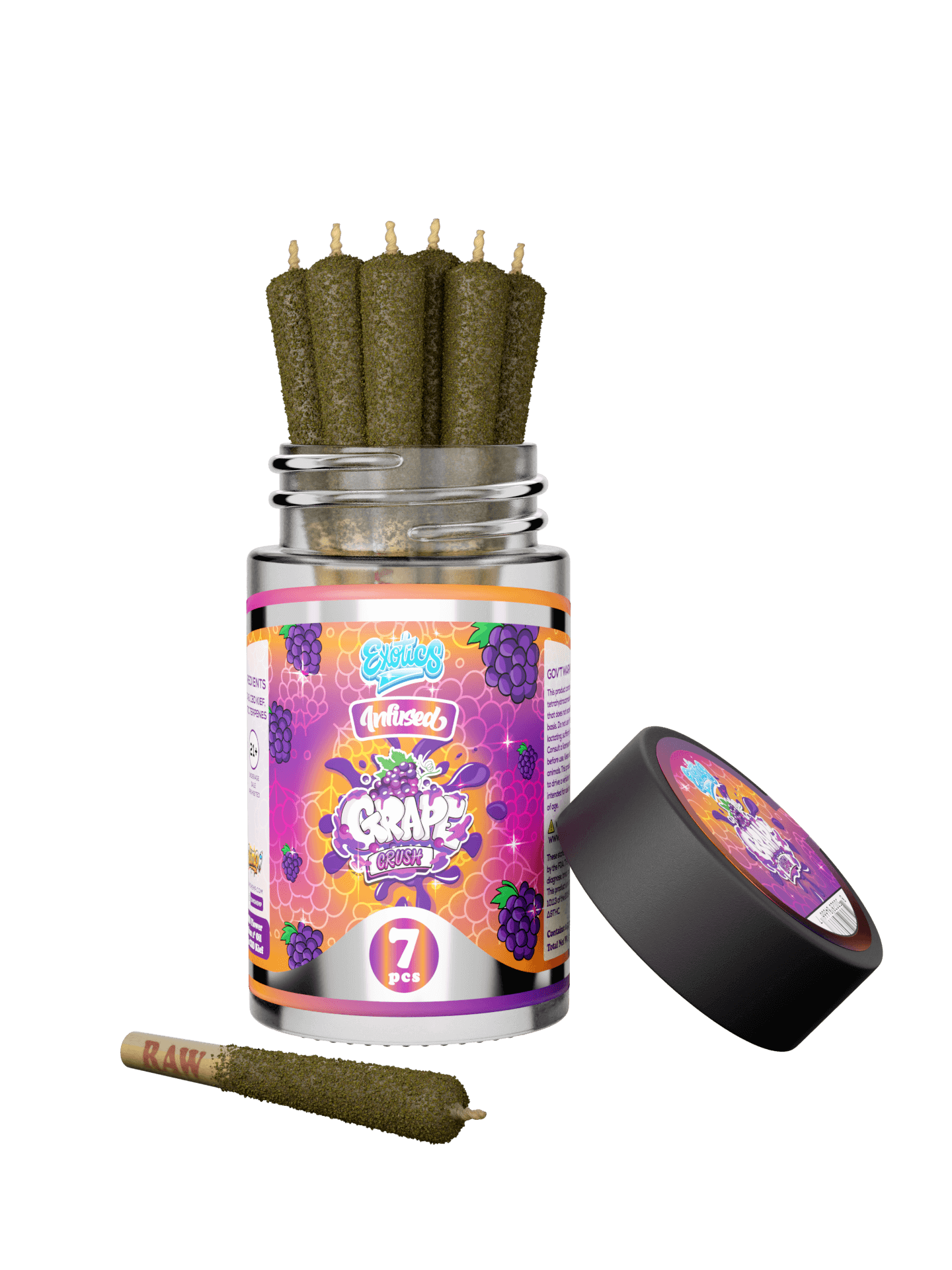 Dimo Exotics Delta 8 Grape Pre-Rolls