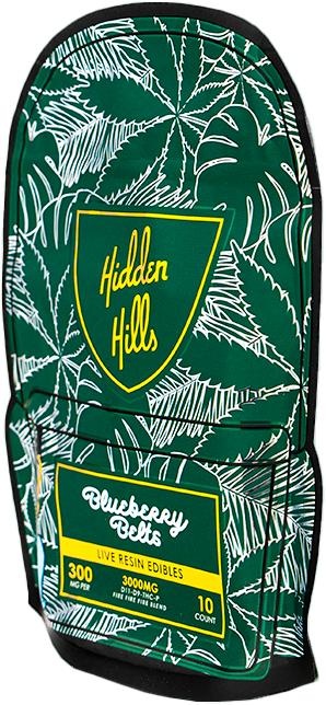Hidden Hills Blueberry Belts - 3000mg