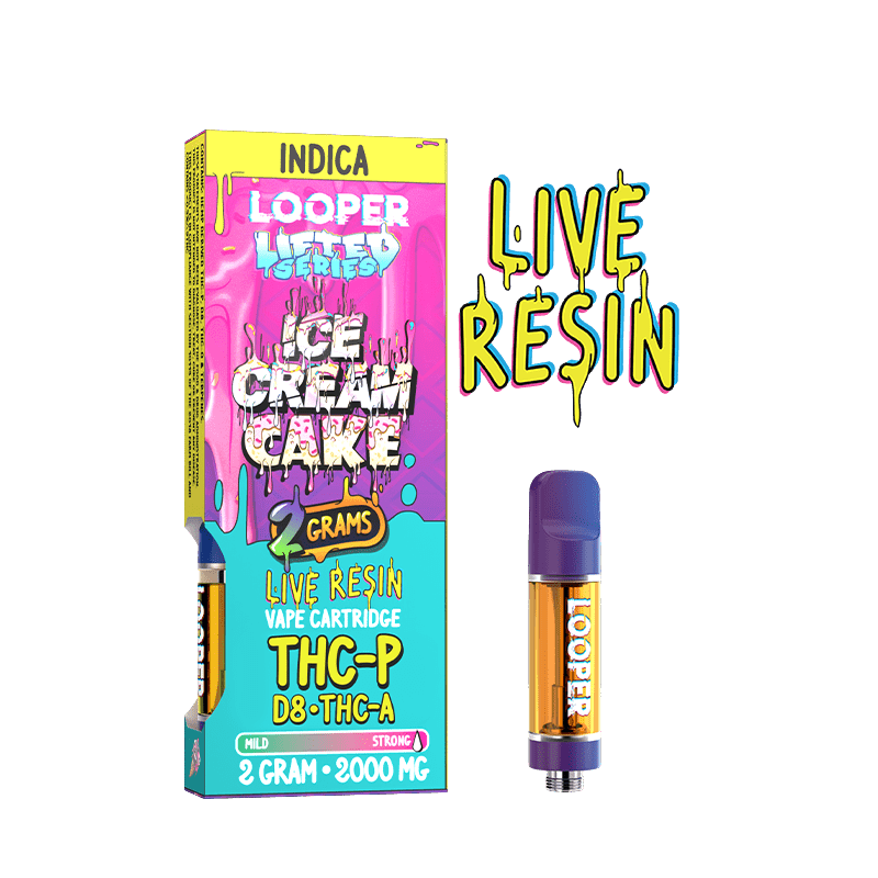 Looper Lifted Series Ice Cream Cake D8 + THC-O + THCP Cartridge (2grams)