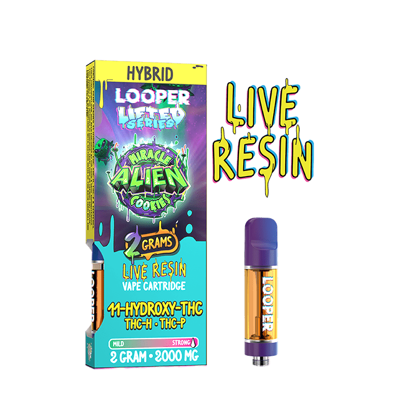 Looper Lifted Series Miracle Alien Cookies 11-HYDROXY-THC + THC-H +THCP Cartridge (2grams)