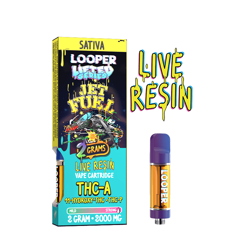 Looper Lifted Series Jet Fuel THC-A + 11-HYDROXY-THC + THC-P Cartridge (2grams)