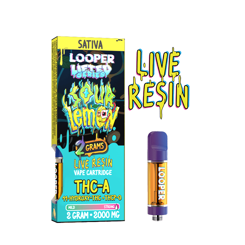 Looper Lifted Series Sour lemon THCP-A + 11-HYDROXY-THC + THC-O Cartridge (2grams)