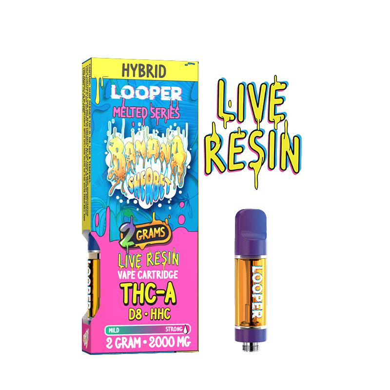 Looper Melted Series Banana Sherbet THC-O + HHC Cartridge (2grams)