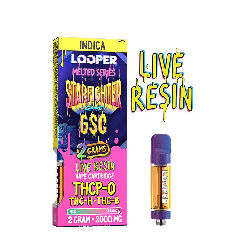 Looper Melted Series Starfighter x GSC THCP-O + THC-H + THC-B Cartridge (2grams)
