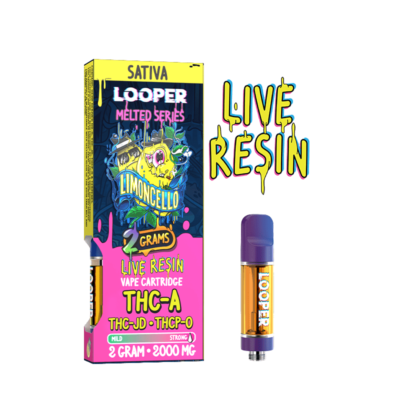 Looper Melted Series Lemoncello THCP-A + THC-JD + THC-O Cartridge (2grams)