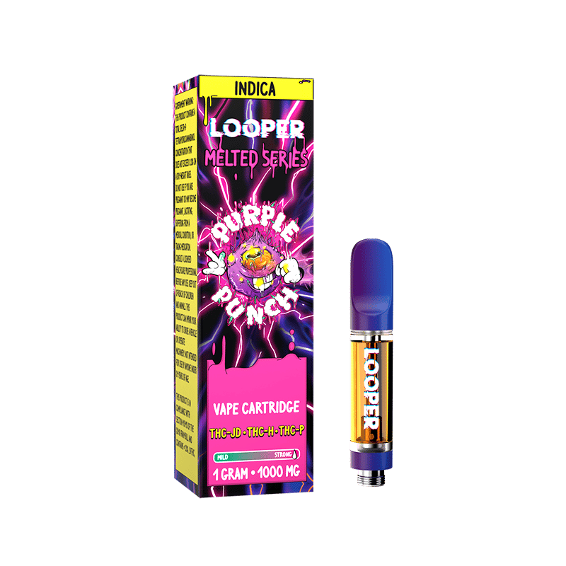 Looper Melted Series Purple Punch THC-JD + THC-H + THC-P Cartridge (2grams)