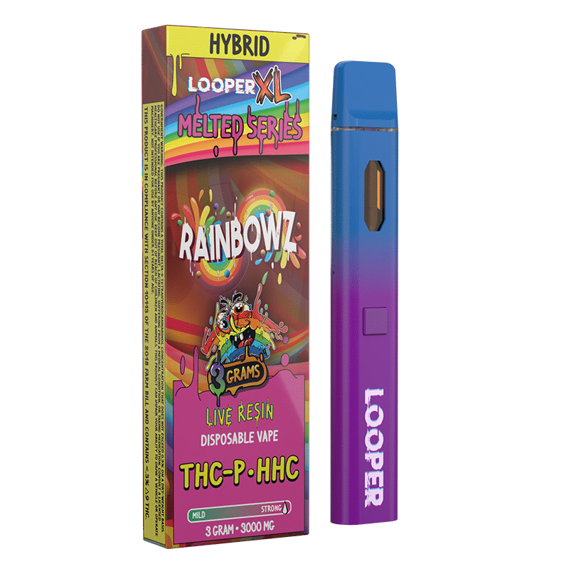 Looper Melted Series XL Rainbowz HHC + HHC-O + THCP Disposable (3grams)