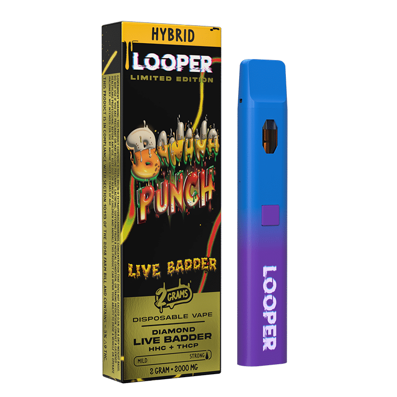 Looper Live Badder Banana Punch HHC + THCP Disposable (2grams)