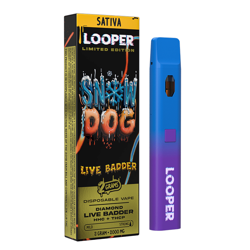 Looper Live Badder Snow Dog HHC + THCP Disposable (2grams)