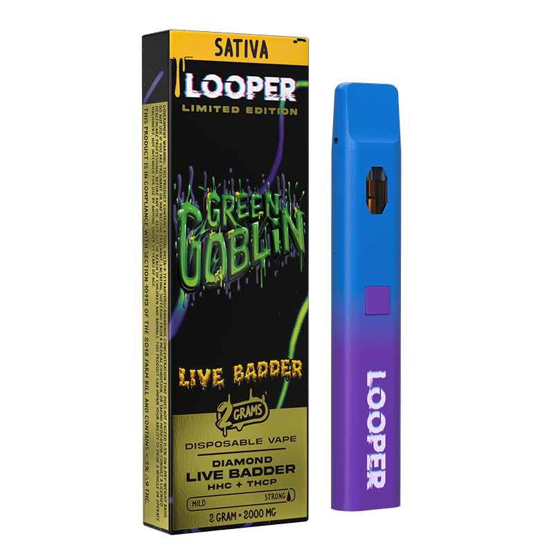 Looper Live Badder Green Goblin HHC + THCP Disposable (2grams)