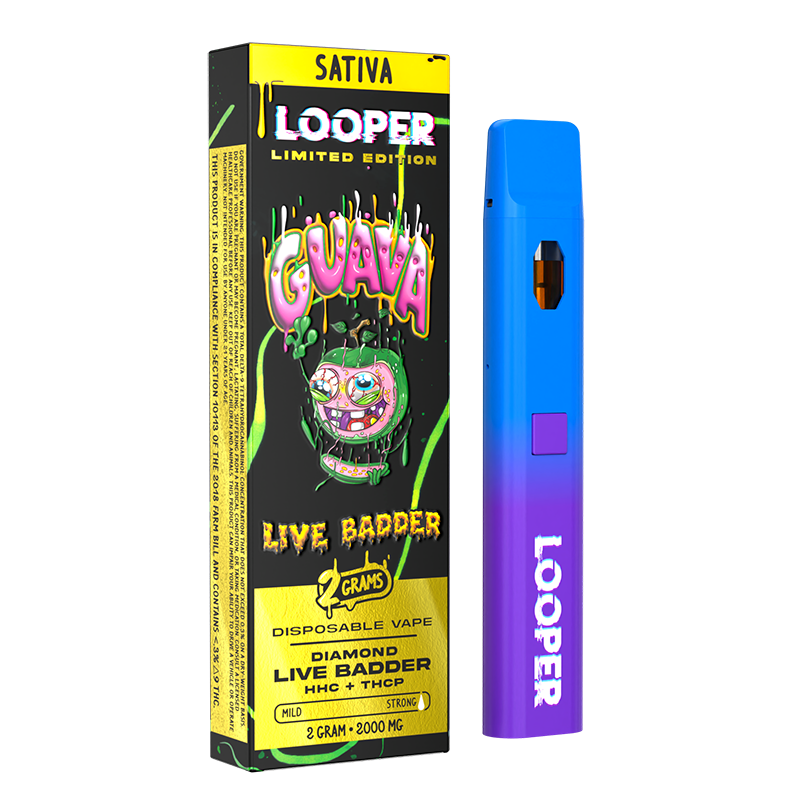 Looper Live Badder Guava HHC + THCP Disposable (2grams)