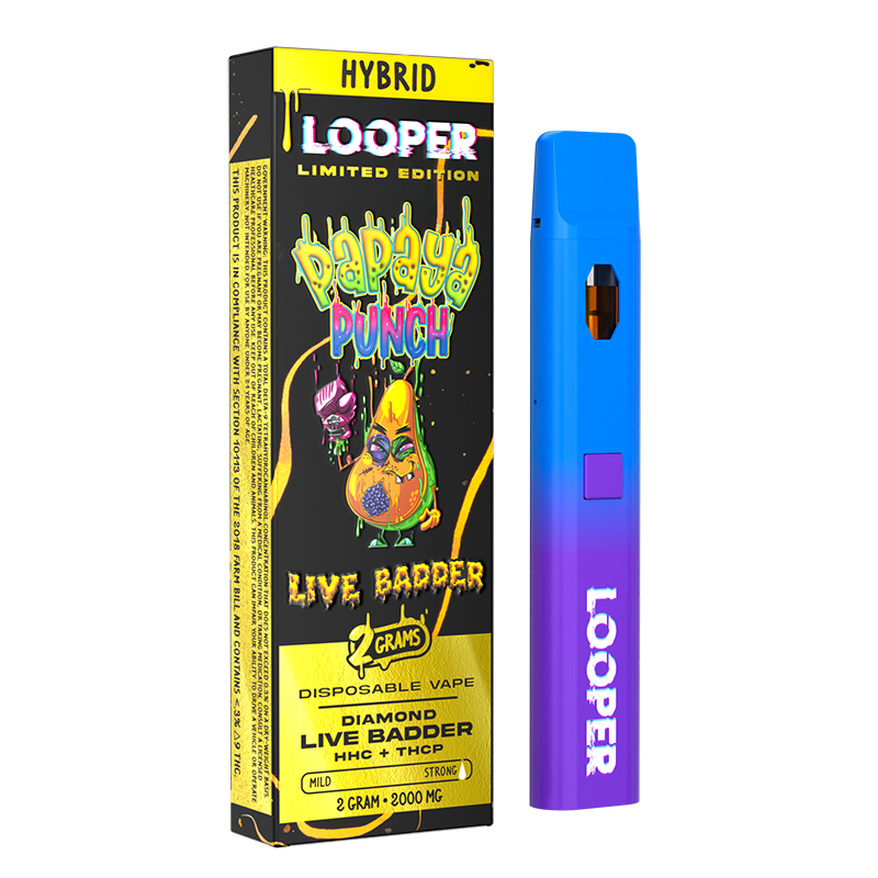 Looper Live Badder Papaya Punch HHC + THCP Disposable (2grams)